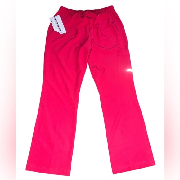 Skechers Women's 3Pocket Reliance Drawstring Cargo Scrubs Pink Size Small - Picture 5 of 6